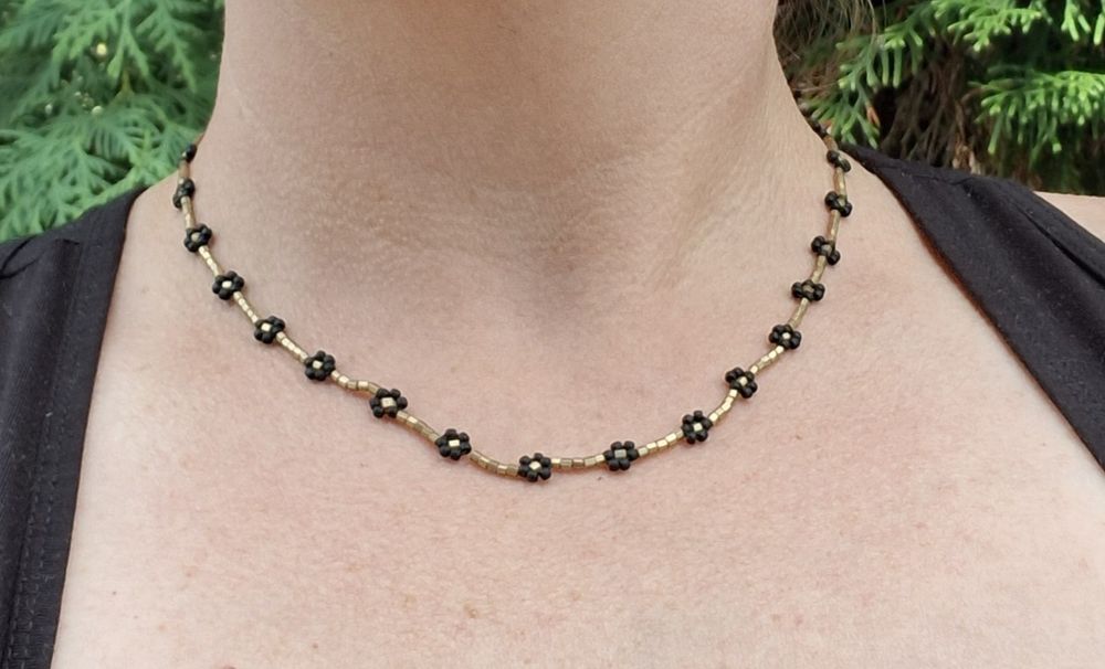 Naszyjnik 41 cm hand made