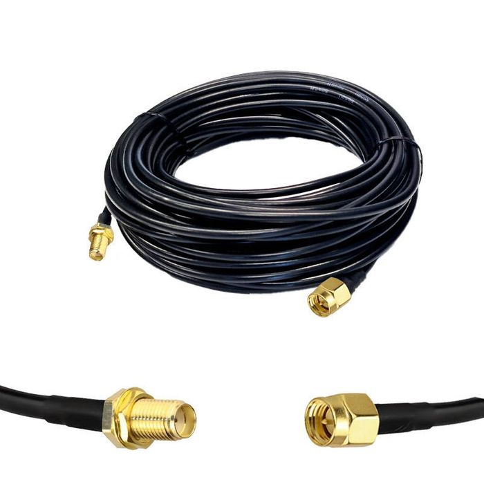 Кабельна збірка SMA male - SMA female, ВЧ кабель RG-58 C/U, 15 метрів