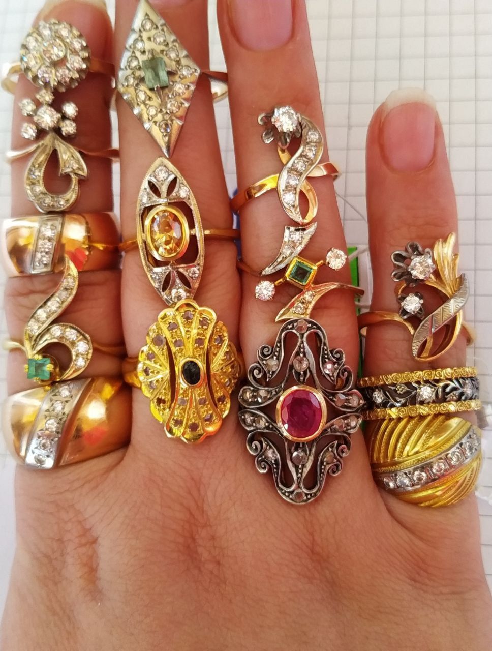 Золотые серьги,рубин,изумруд,сапфир 585,583 проба