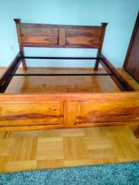 Łóżko rama drewno egzotyczne palisander 180x200 solidne