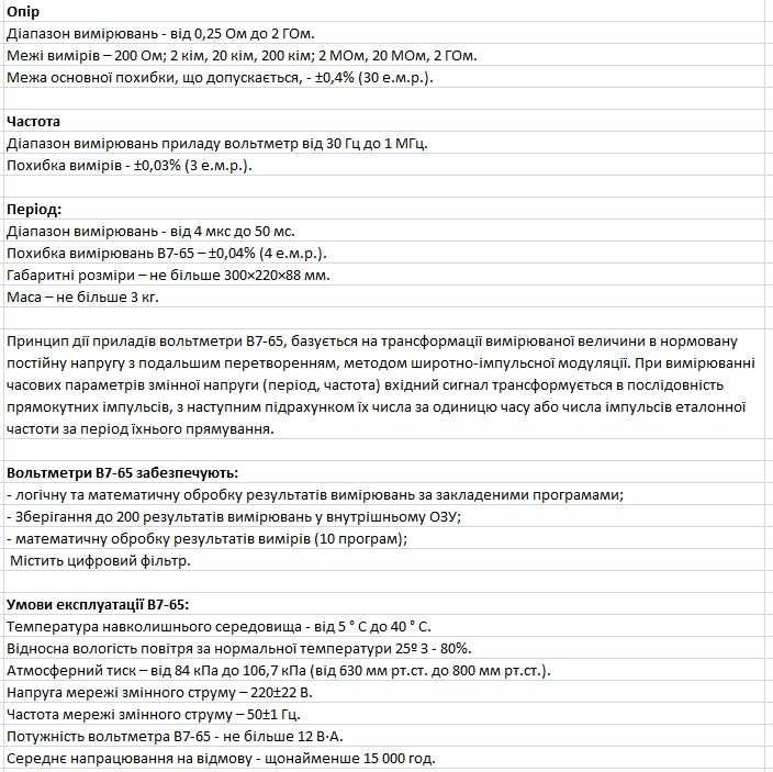 Вольтметр В7-65 (ТОРГ)