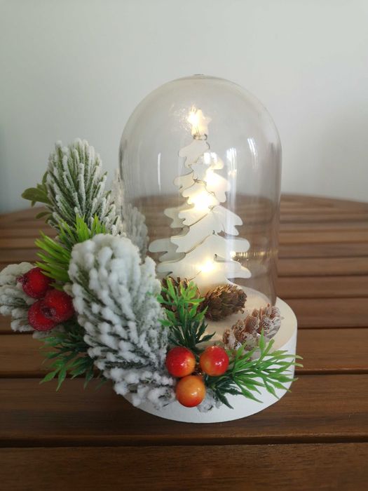 Szklana kopuła LED Dekoracja świąteczna