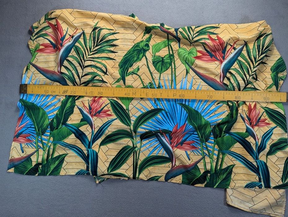 Мужская винтажная тропическая летняя накидка вискоза размер М