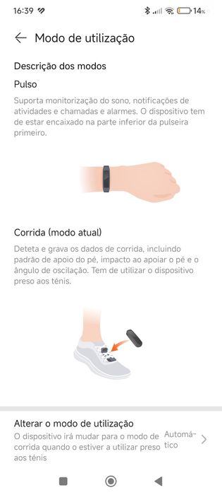 Pulseira corrida Huawei Band 3e