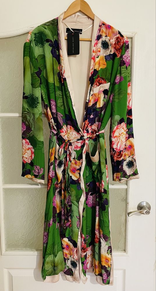 Кимоно платье халат Zara M-L-XL оверсайз