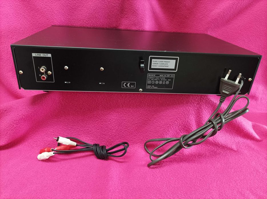Sony CDP-312 - Compact Disc Player - Com Controlo Remoto - Vintage