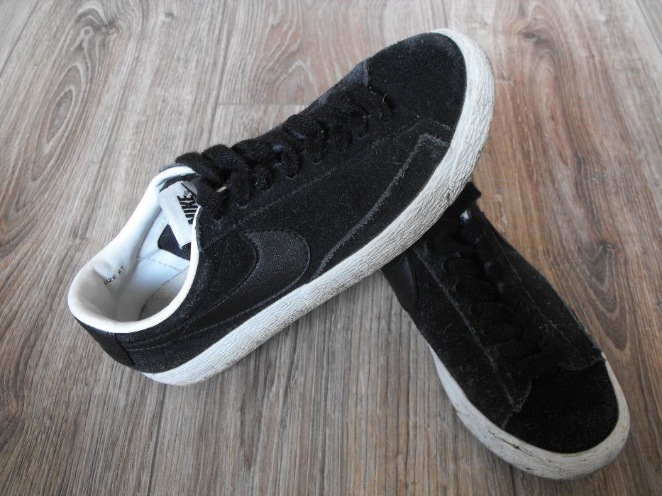 Buty NIKE Blazer 36/37 23cm SKÓRA* tenisówki skórzane czarne
