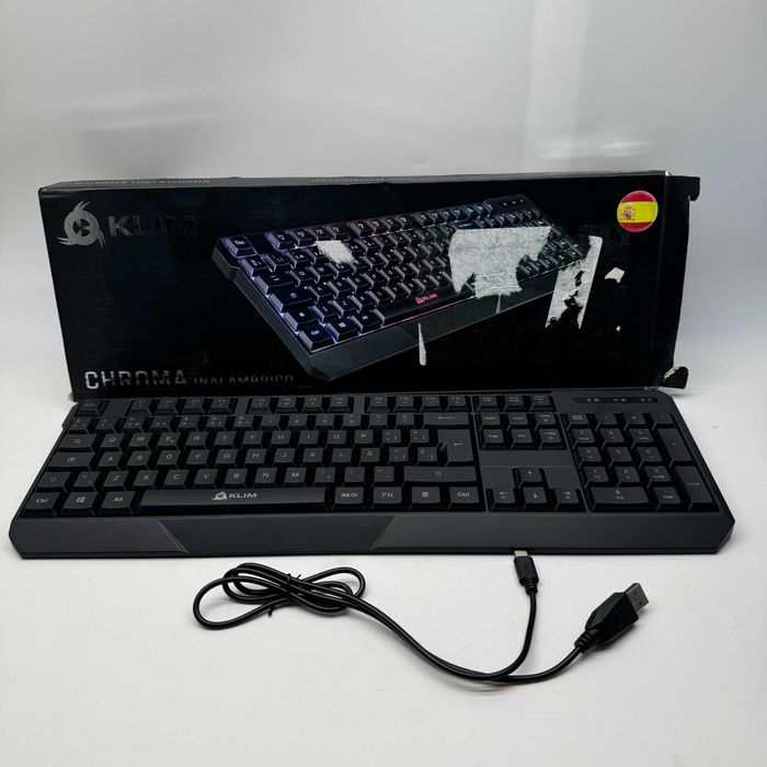 Klawiatura do gier KLIM Chroma bezprzewodowa, membranowa RGB ES