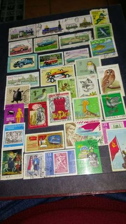 Kolekcja znaczkow pocztowych