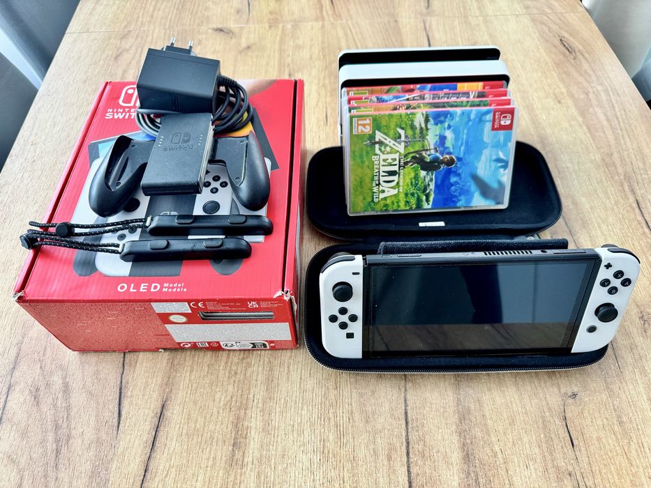 Nientendo Switch Oled + Gry
