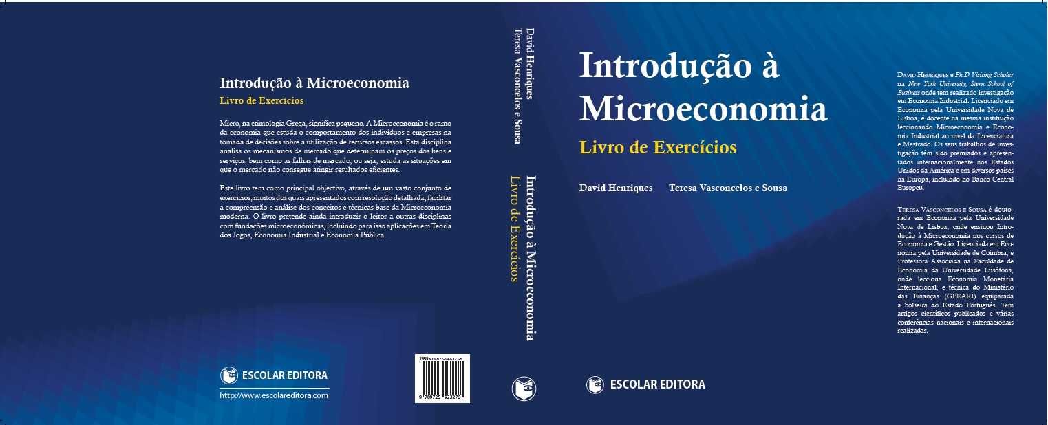 Introdução à Microeconomia - Livro de Exercícios (2ª e 3ª eds, novos)