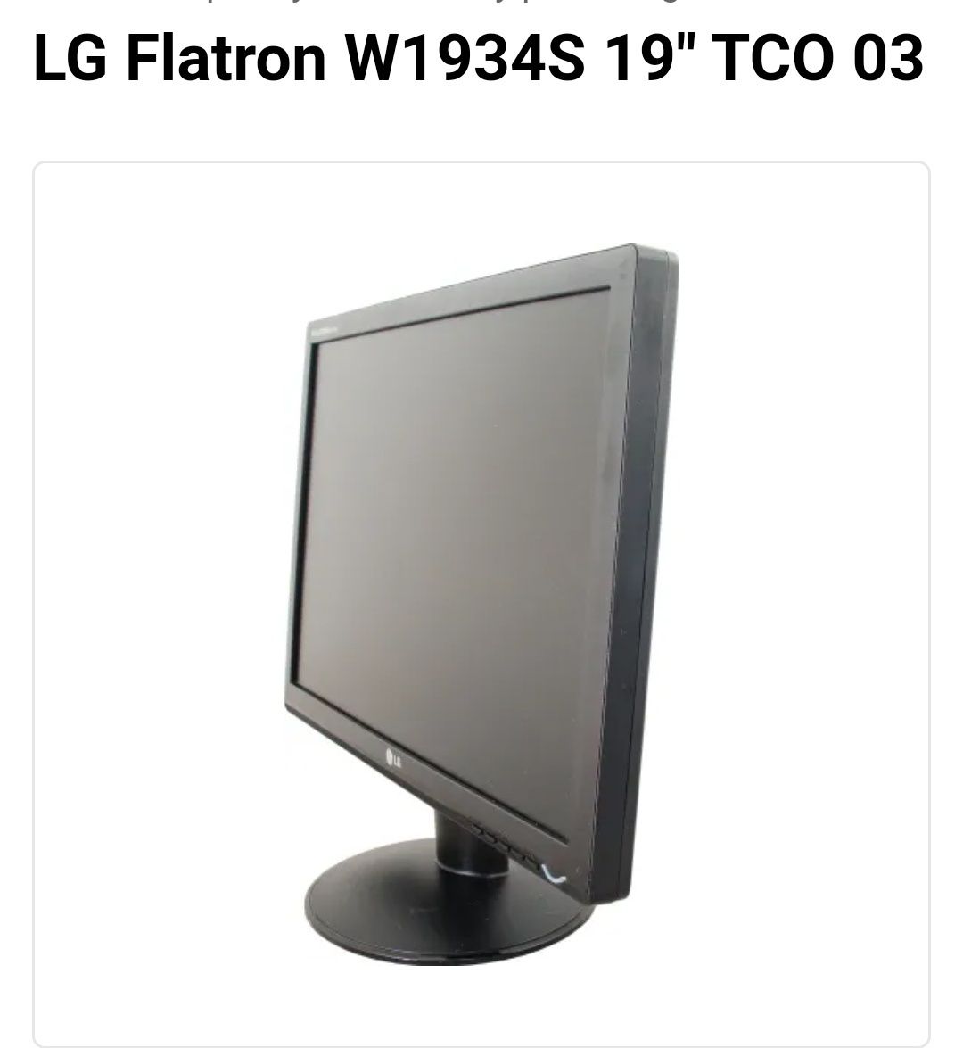 Monitor LG Flatron W1943SS