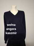 Sweter męski z cienkiej wełny z dodatkiem kaszmiru