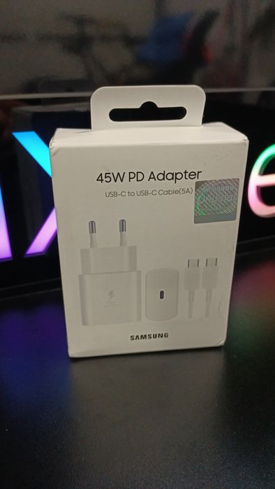 Szybka Ładowarka Samsung 45w usb-c s22 s23 s24 oppo iPhone Jbl itp