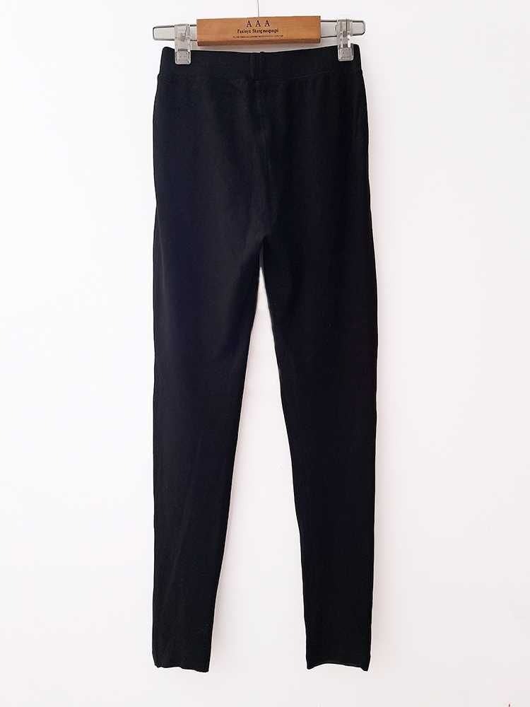 Calças Pretas Leggings Pele