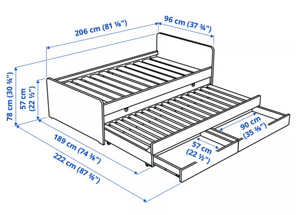 Lóżko ikea 200cmx90cm