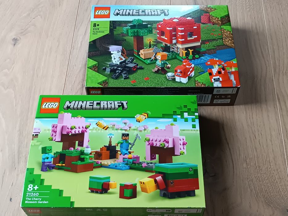 LEGO 21179 Dom w grzybie/21260 Wiśniowy ogród