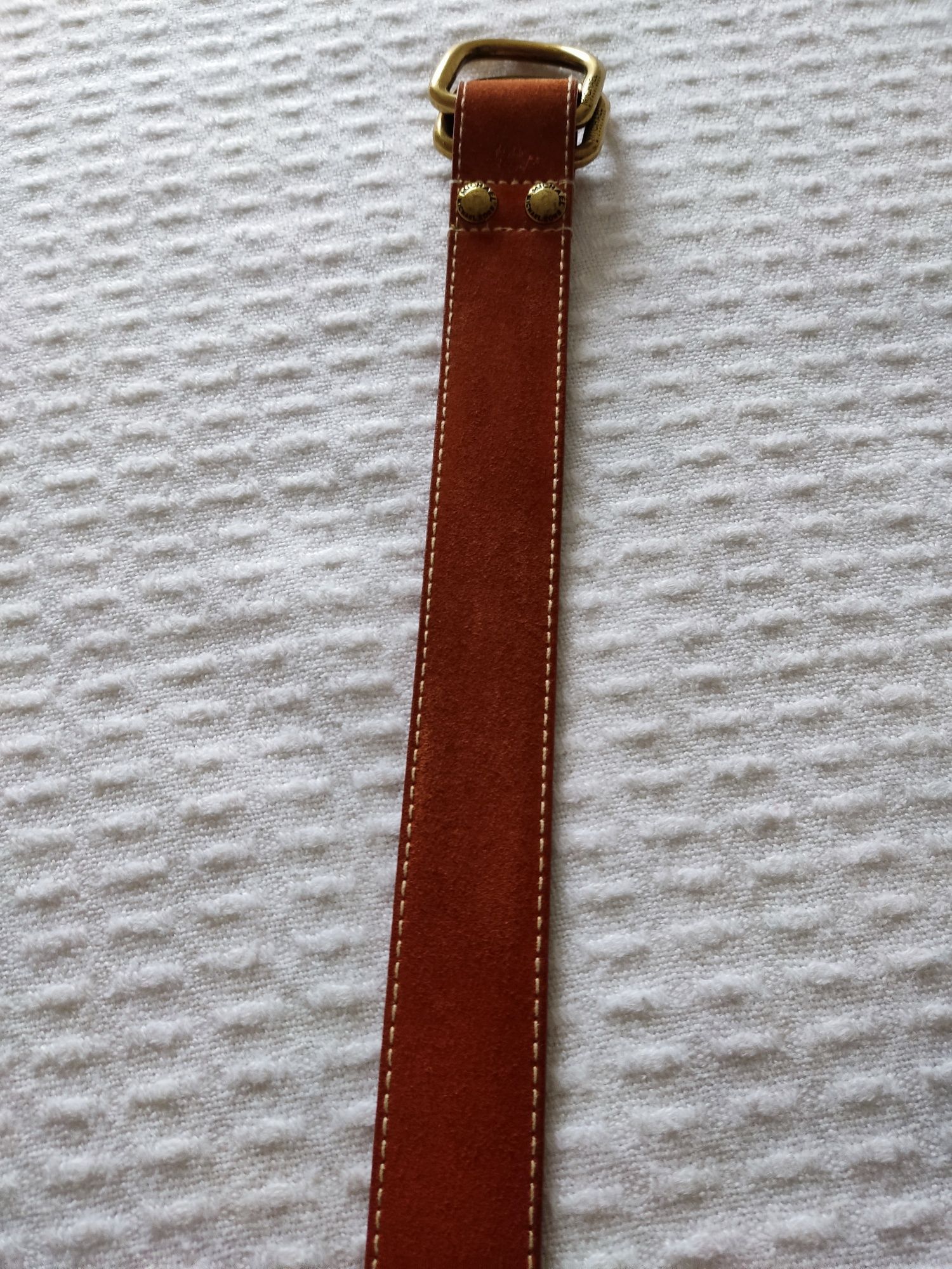 Michael Kors brązowy skórzany pasek skóra rozmiar uniwersalny MICHAEL