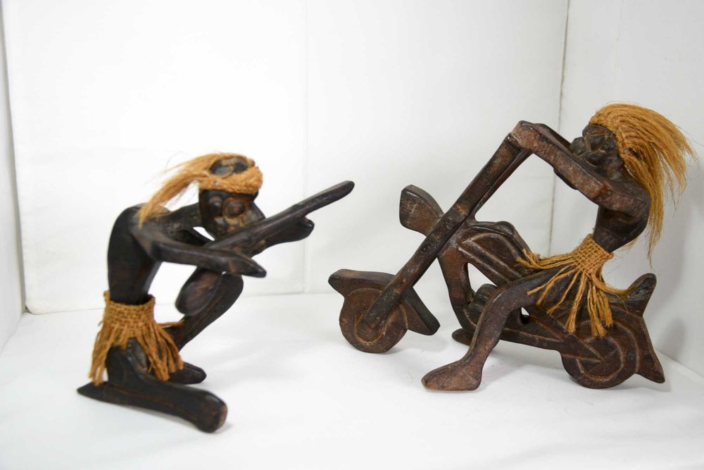 Esculturas de madeira Tribal Tiki