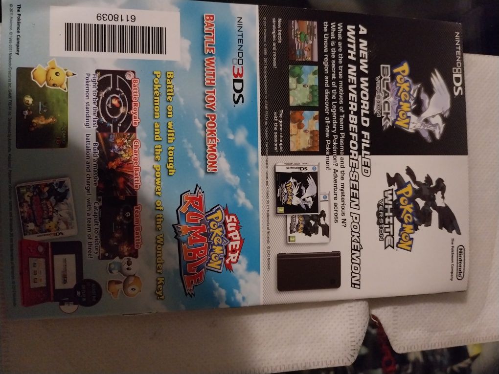 Folheto Nintendo Pokemon