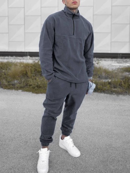 Чоловічий флісовий теплий спортивний костюм фліс полар