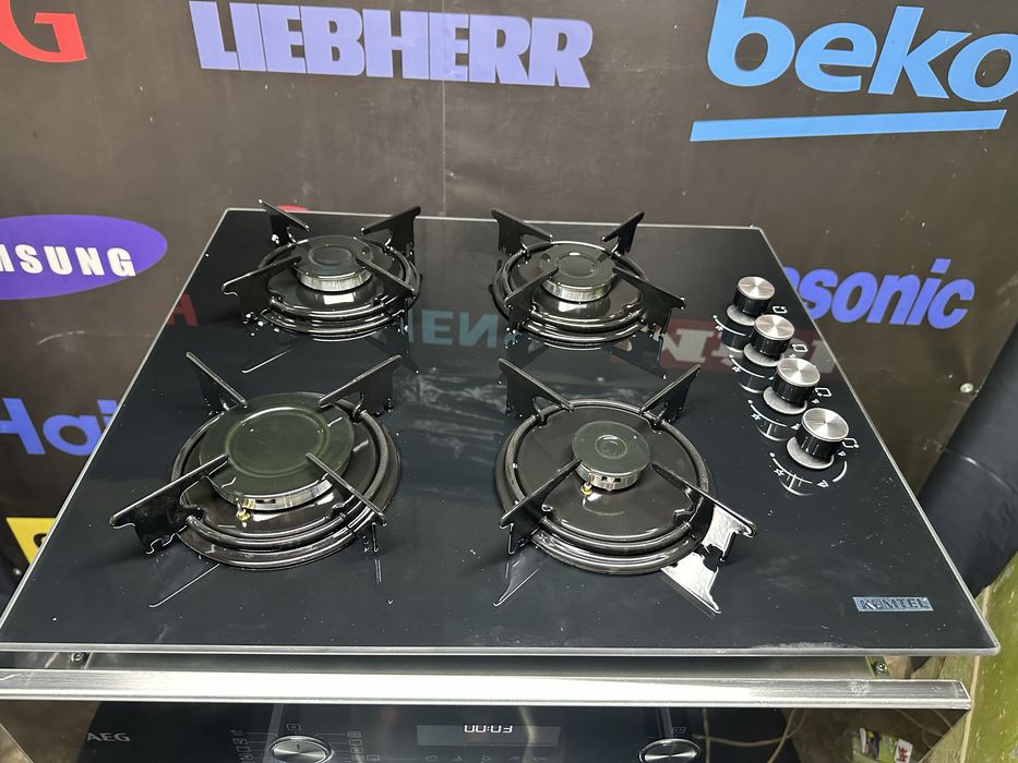 НОВЕ!Комплект духовий шкаф+газова поверхня AEG / 2024 рік/71 л/духовка