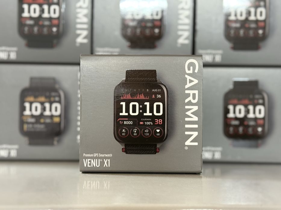 Годинник Garmin Venu X1 Black Slate Titanium Caseback ComfortFit N. Bd