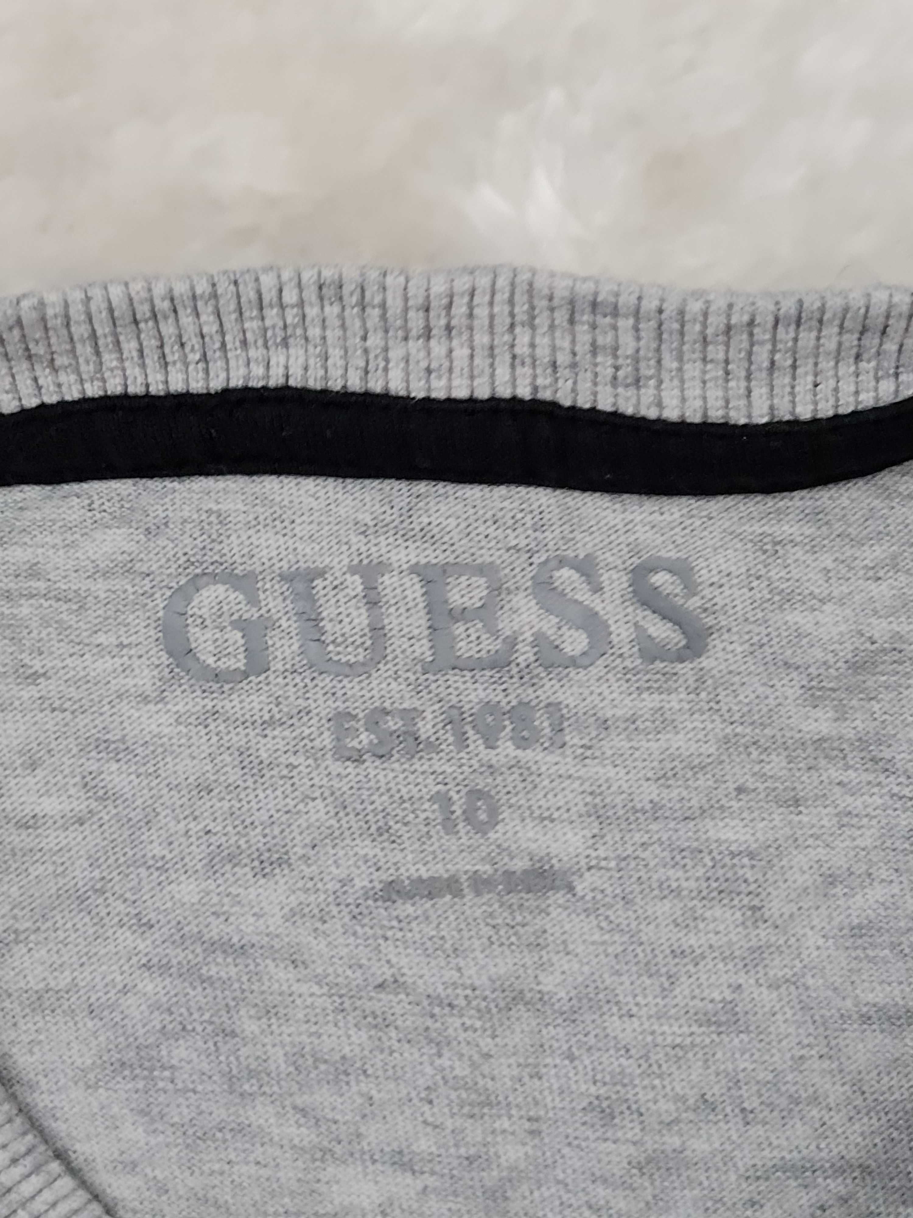 Koszulka T-shirt Guess Logo Szara Rozmiar 134 - 140 na wiek 9 a 10 Lat