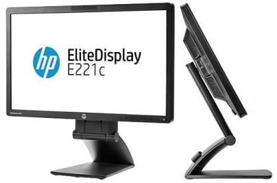 Monitor z KAMERKĄ, głośnikami HP E221c przewód DVI - HDMI , skype