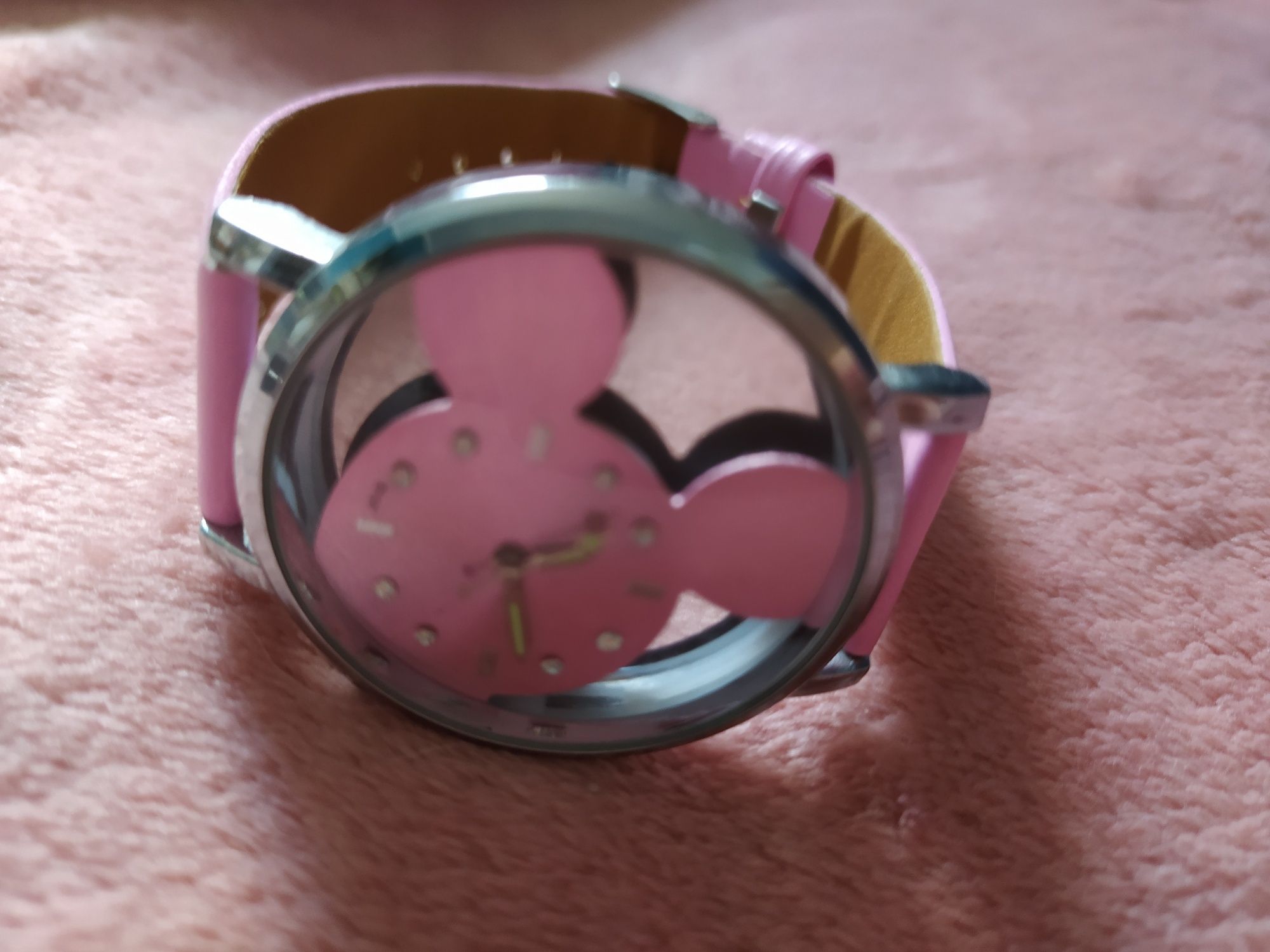 Zegarek Myszka Mickey Miki różowy Disney