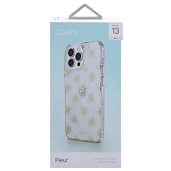 Etui Uniq Coehl Fleur na iPhone 13 Pro / iPhone 13 - niebieskie
