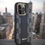 Etui DKNY Leather Checkered Mono Pattern MagSafe na iPhone 15 Plus - b