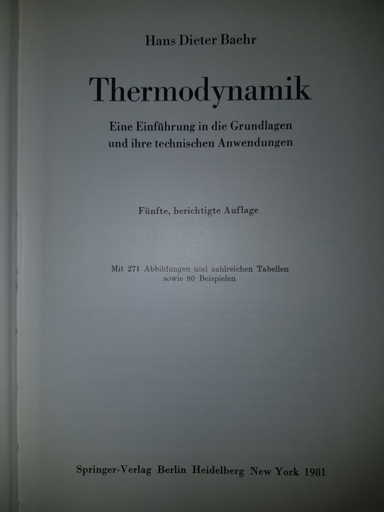 Thermodynamik. Hans Dieter Baehr.