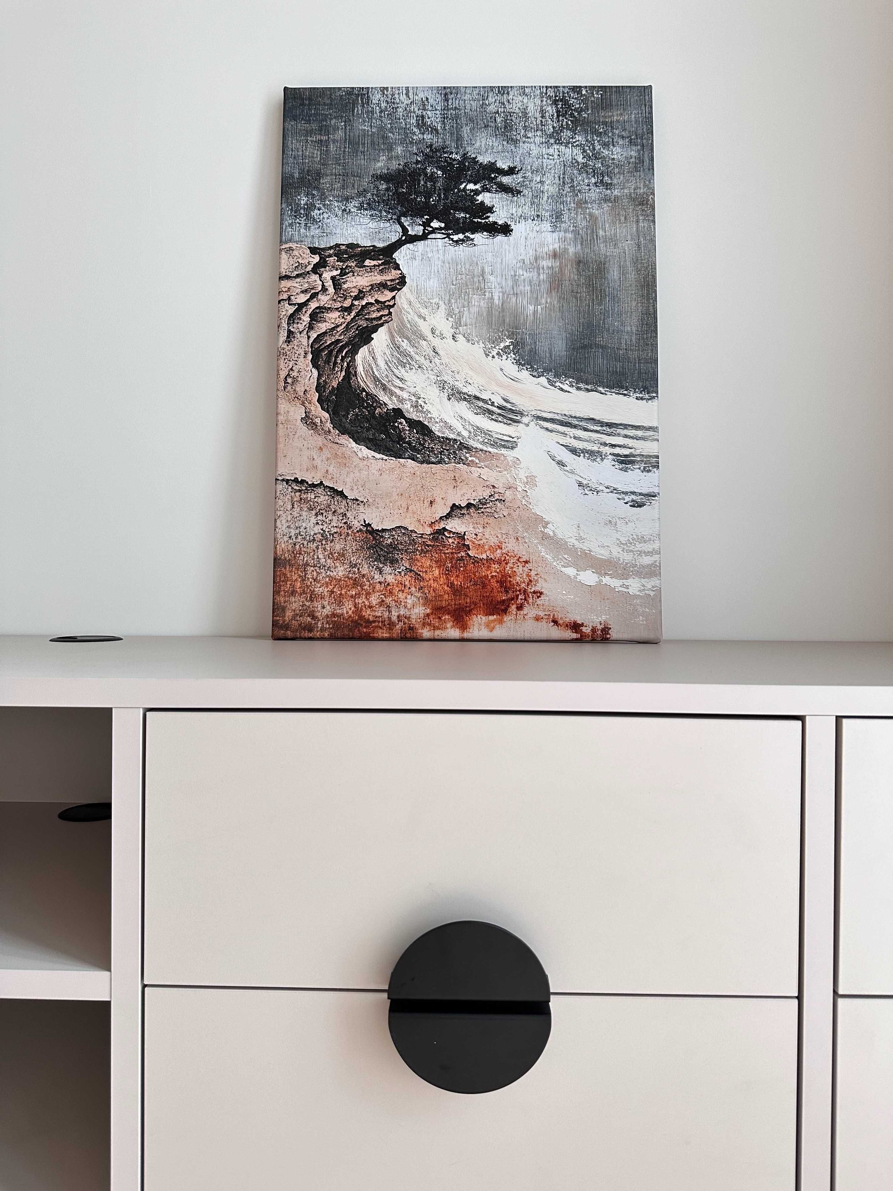 Nowoczesny obraz na płótnie 60 x 40 cm – Wabi Sabi | Japandi | Zen