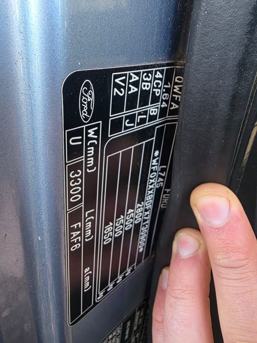 Ford transit blaszak rok 2007