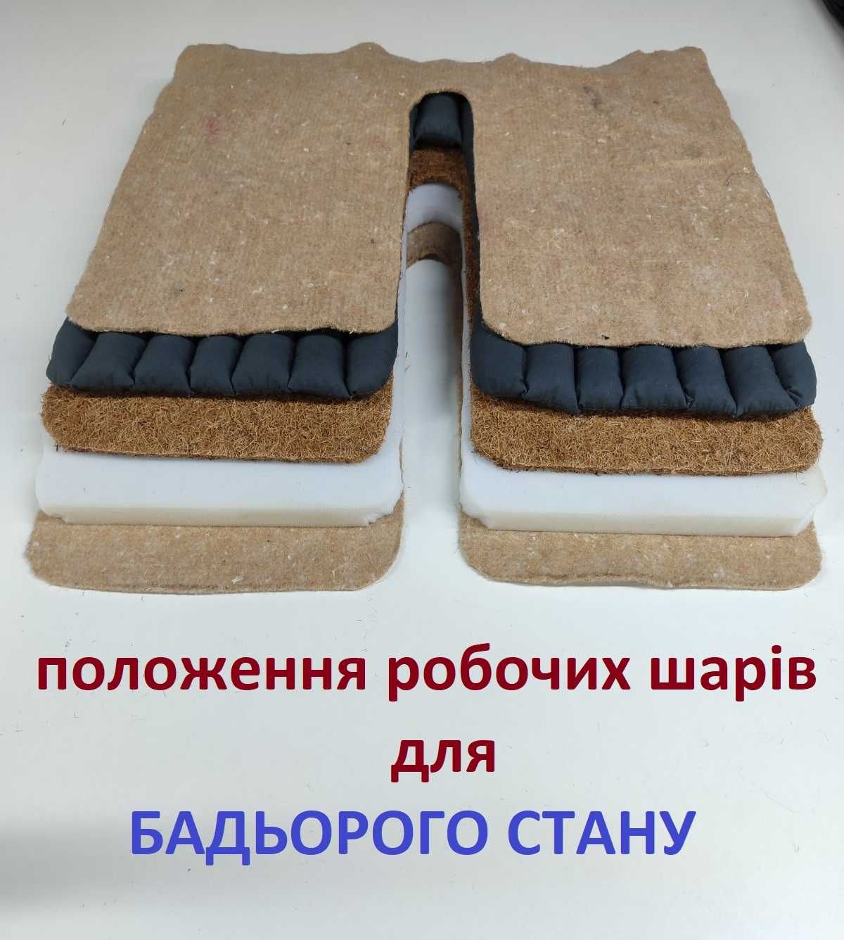 Ортопедические подушки с био наполнителем для кресел. Двухстороние.