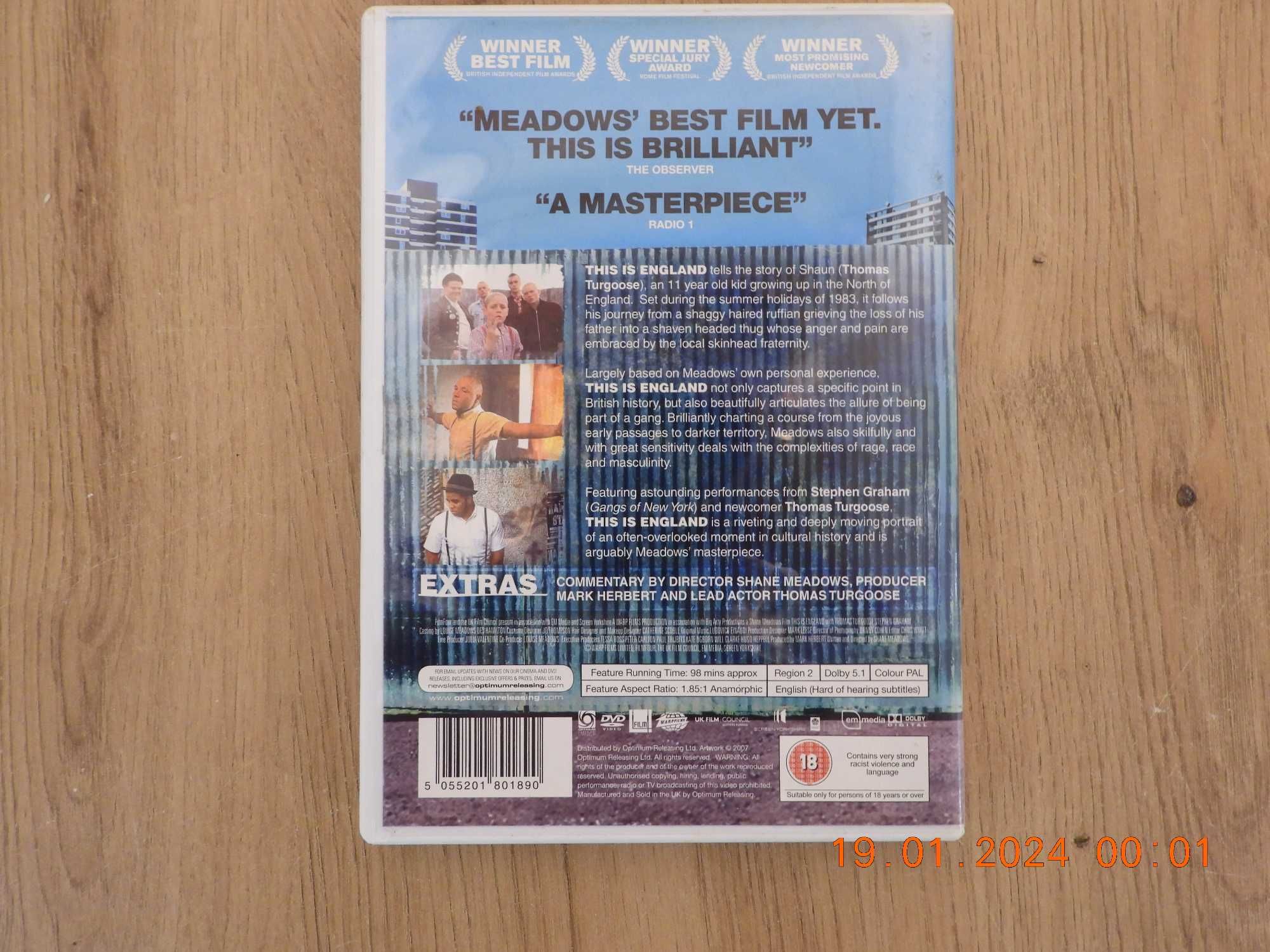 Film This Is England (To właśnie Anglia) płyta DVD.