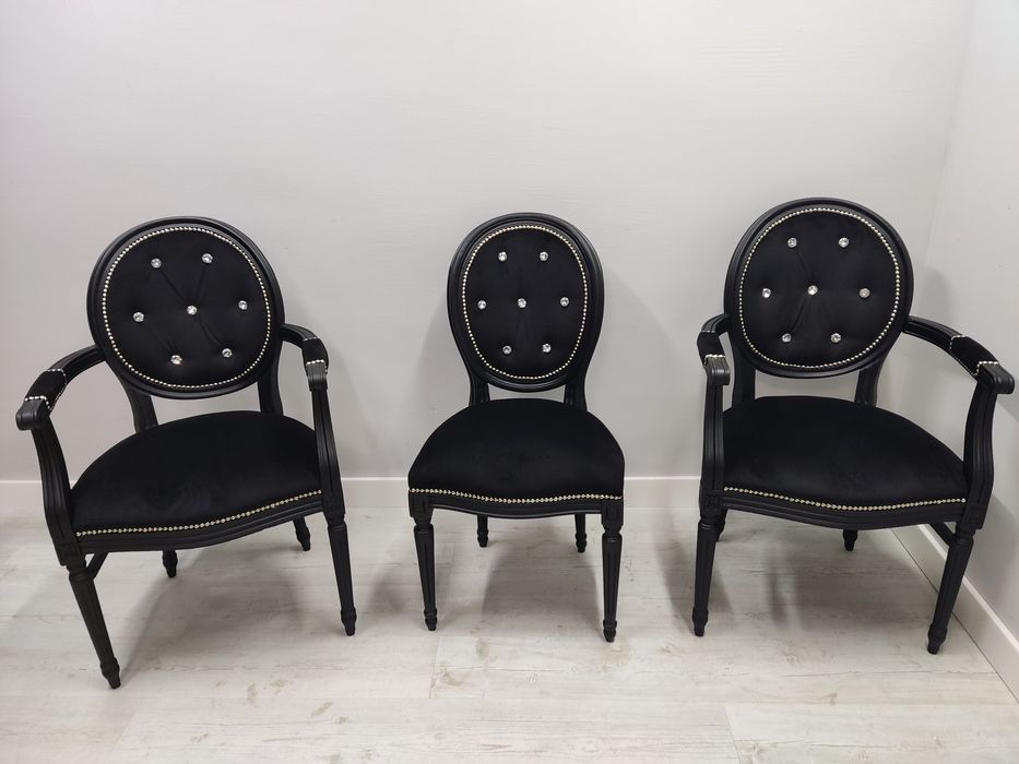 Krzesło drewniane Medalion od ręki