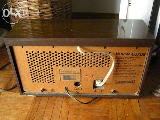 Radio antigo norma-luxus, nordmende