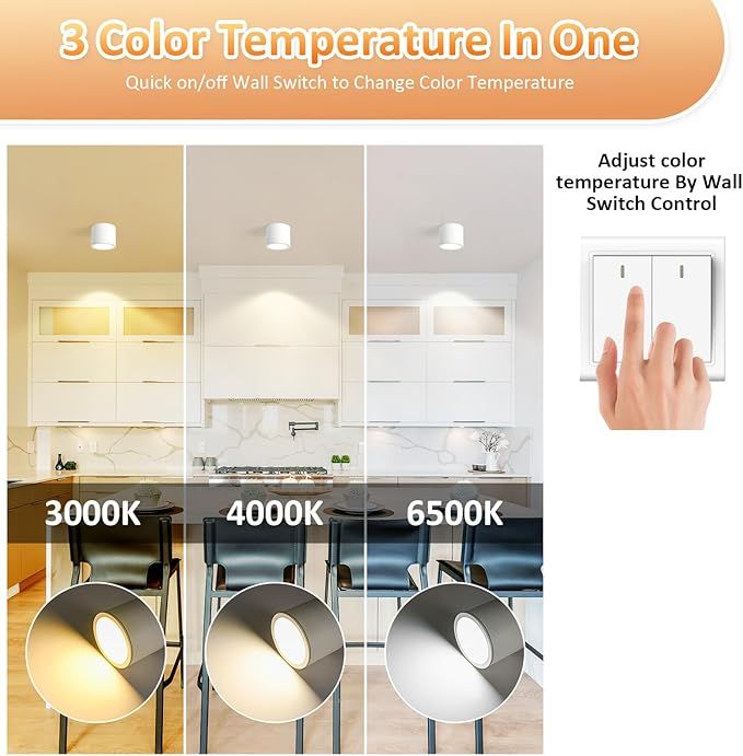 Reflektor LED sufitowy Gleonlux IP44, biały, 9W, do zabudowy