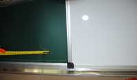Дошка шкільна 5 поверхнева розкладна зелена з білим крейда маркер 3*1м
