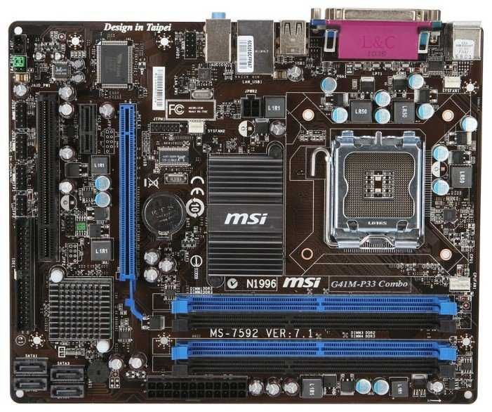 Материнська плата MSI G41M-P33 Combo (s775, Intel G41)