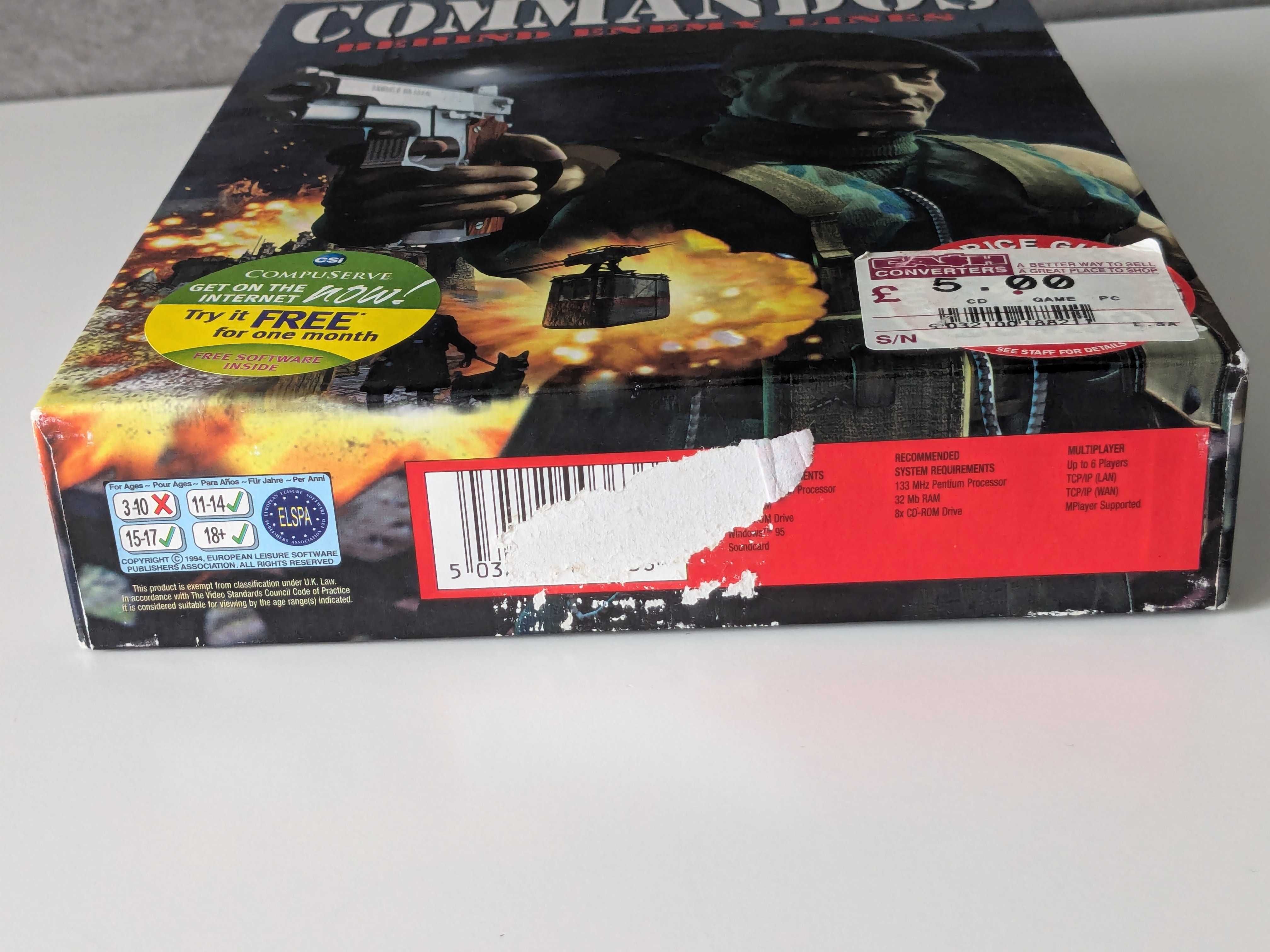 Gra Commandos: Behind Enemy Lines Big Box PC CD ENG z 1998 r.