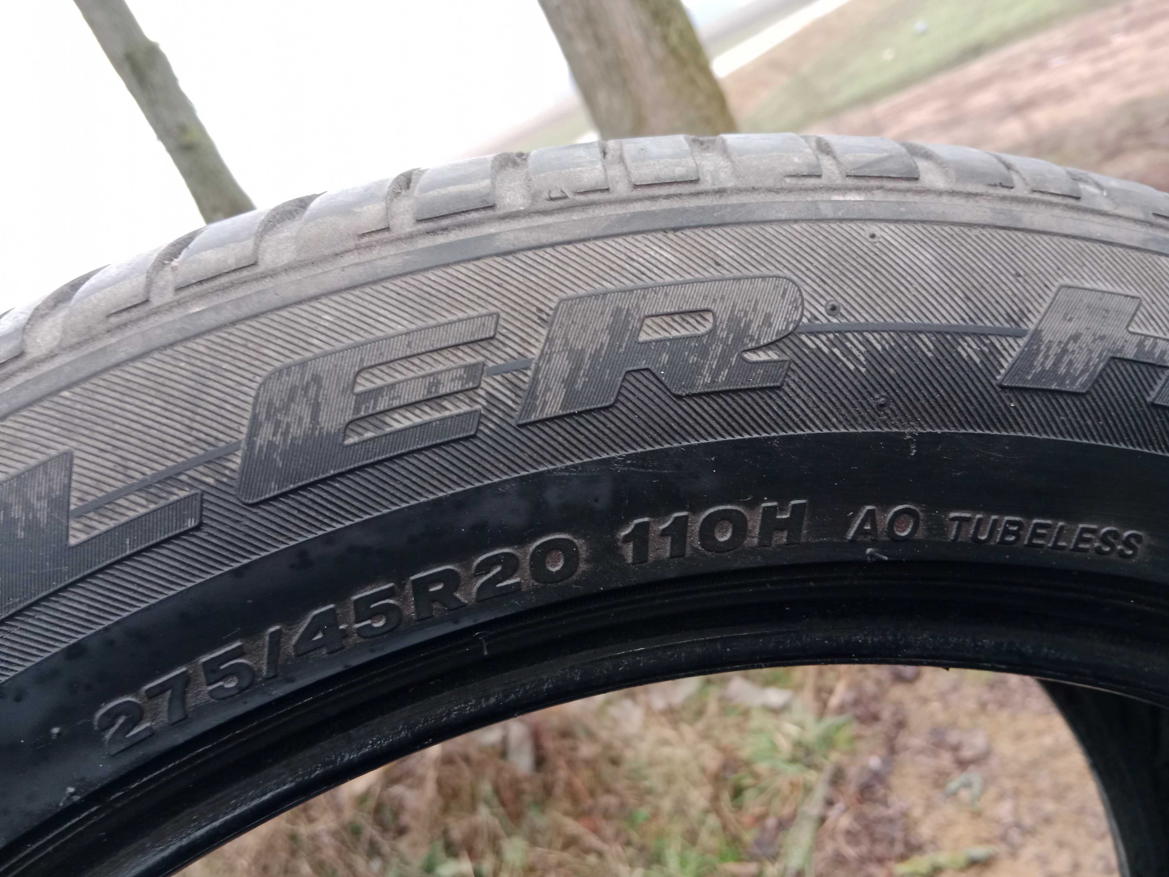 Opona używana letnia 275/45R20 Bridgestone Dueler 400 H/L AO 1szt.