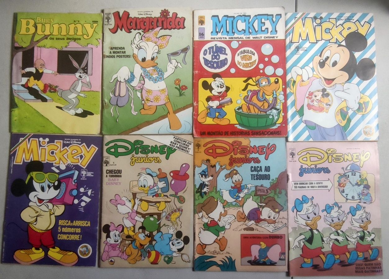 Revistas 5 - Mickey -Disney juniors - Flintstones outros (Ler Anuncio)