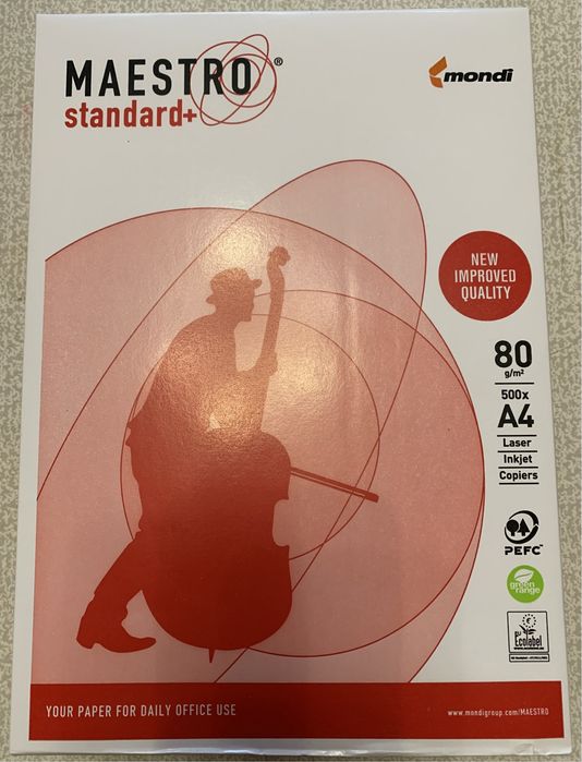 Бумага офсетная А4 Maestro Standart + 500 л., СЛОВАКИЯ.