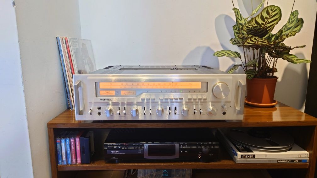 Rotel RX1603 amplituner stereo, monster receiver 33kg, vintage lata 70