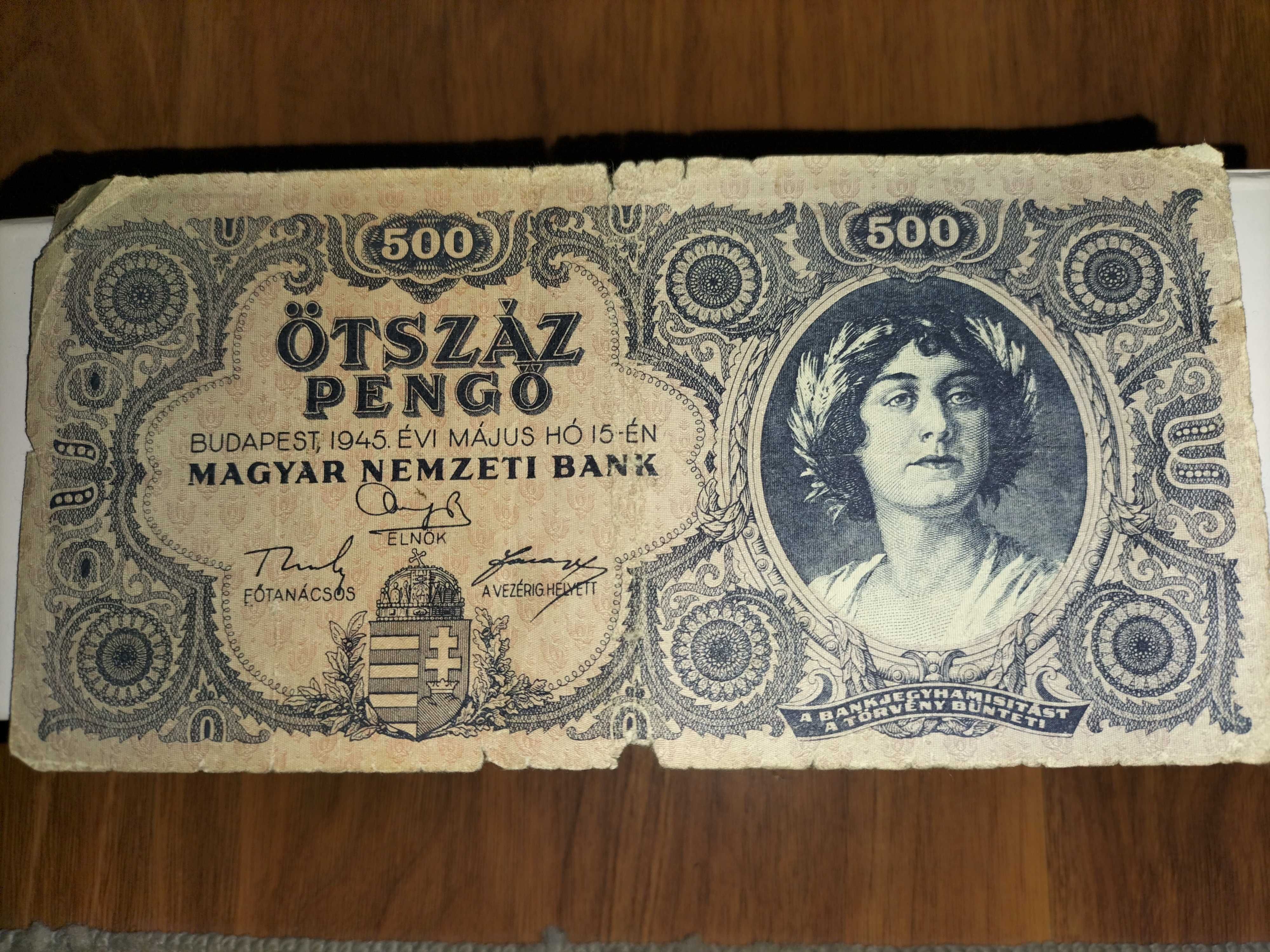 Węgry, 500 pengo 1945
