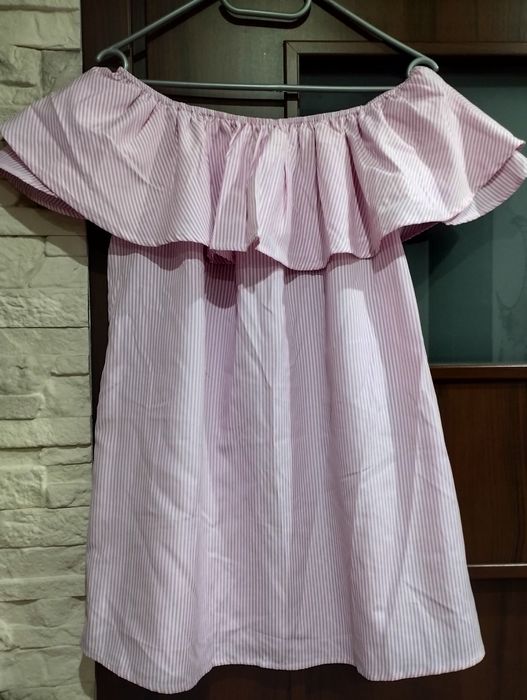 Bluzka w paski różowe..