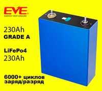 EVE LiFePO4 230Ah - 3.2V / A - клас / 0,18 mOm - Акумулятор 105/280a